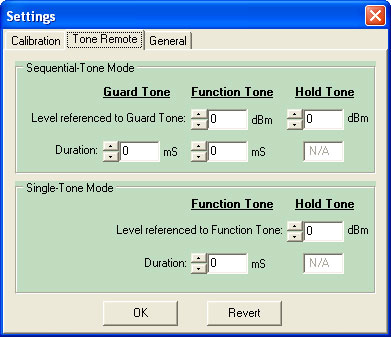 Tone Remote Settings